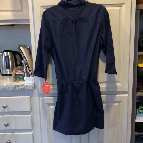 Navy Blue Swimsuit or After Shower Cover Up - Picture 3 of 7